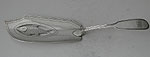George III Fiddle pattern fish slice pierced with a fish London 1812 William Samuel Knight