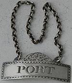 George III wine label hump top PORT London circa 1780 Samuel Meriton