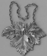 William IV vine leaf claret label London 1835 Reily Storer