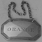 George III wine label threaded border ORANGE London 1812 Solomon Hougham