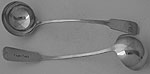 Pair George III Fiddle pattern toddy ladles Perth circa 1810 Robert Keay