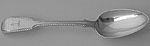William IV Fiddle dessert spoon Feather-edged London 1835 William Theobalds