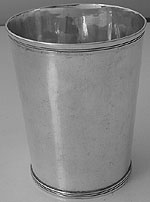 George II/III flared beaker Limerick circa 1740-60 Joseph Johns