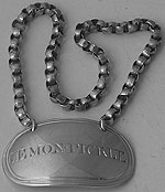 George III oval sauce label LEMON PICKLE London 1802 James Alldridge