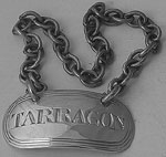 George III oval sauce label TARRAGON London 1806 John Reily