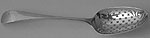 George III Old English pattern tablespoon London 1756 Ebenezer Coker pierced motespoon