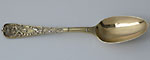 Victorian silver-gilt Vine and Riband pattern dessertspoon London 1851 George Adams
